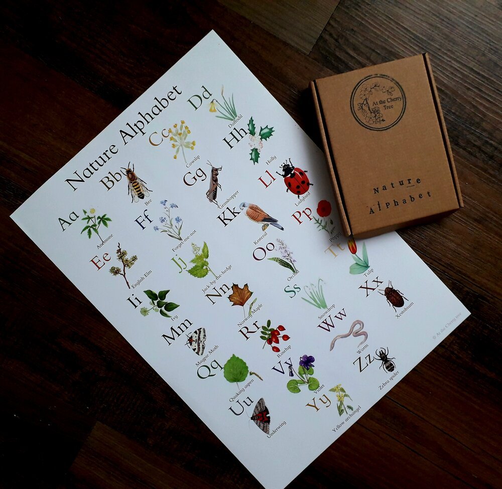 A3 Nature Alphabet - Poster - At the Cherry Tree