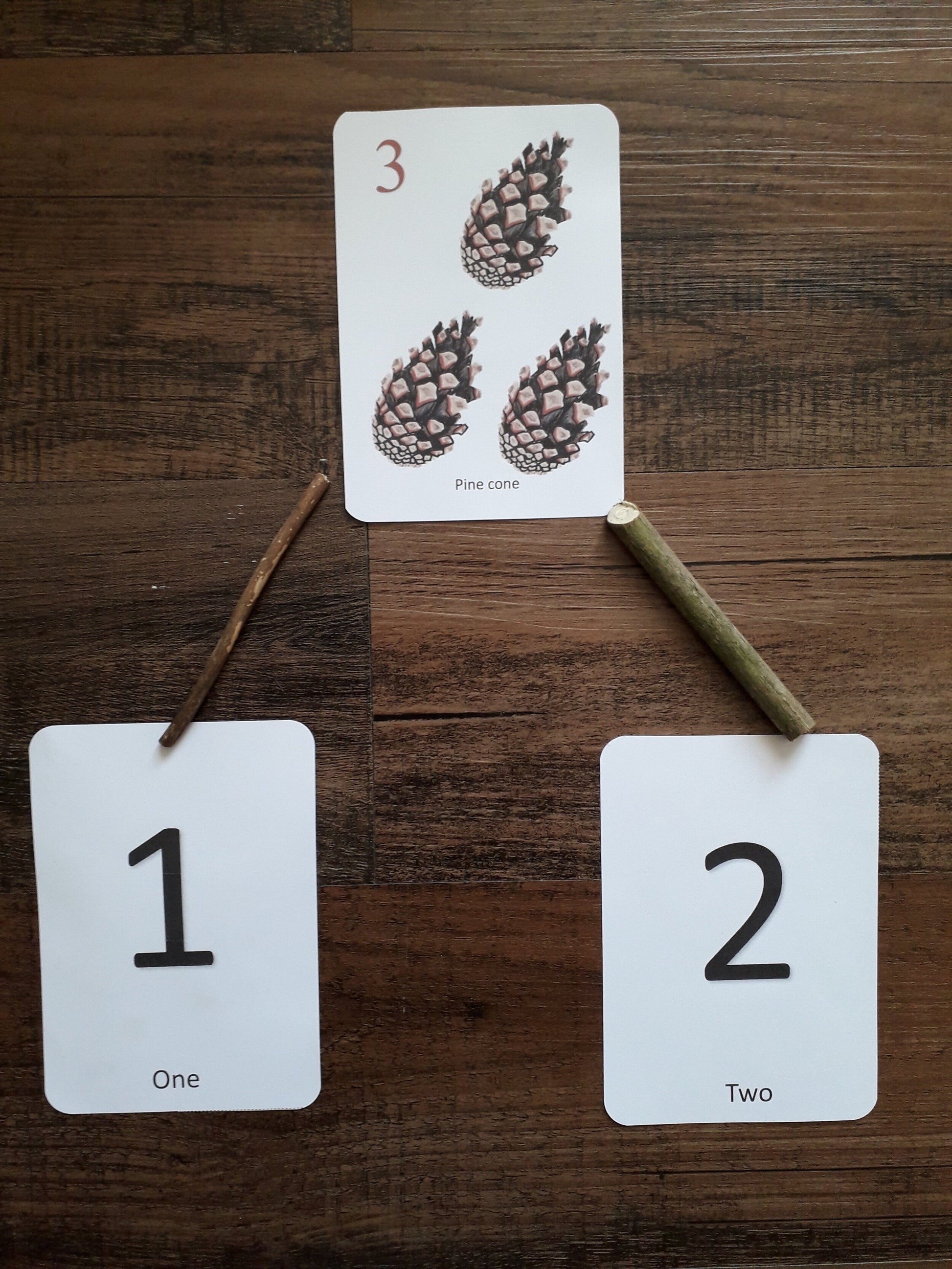Autumn counting cards - PDF - At the Cherry Tree