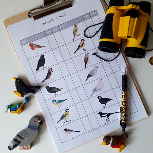 Big Garden Birdwatch sheet - At the Cherry Tree