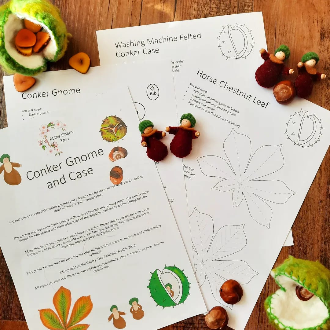 Conker Gnomes and Case Patterns - At the Cherry Tree