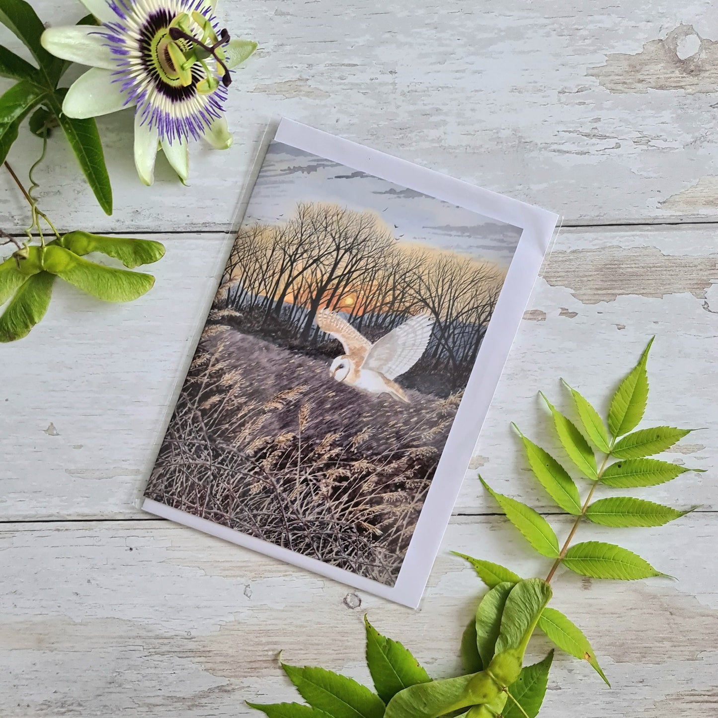 Evening Flight - Greetings Card - At the Cherry Tree