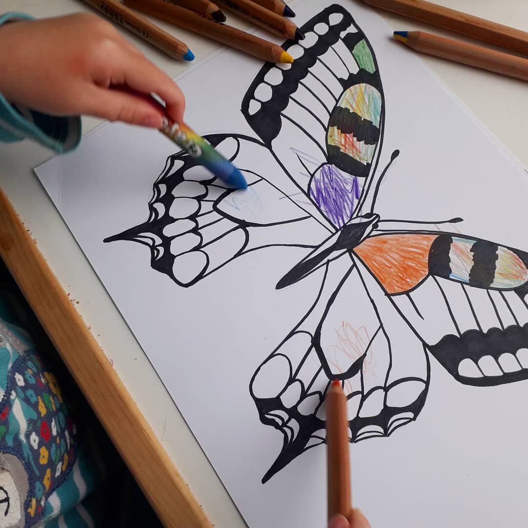 Free Butterfly Colouring Pages - At the Cherry Tree
