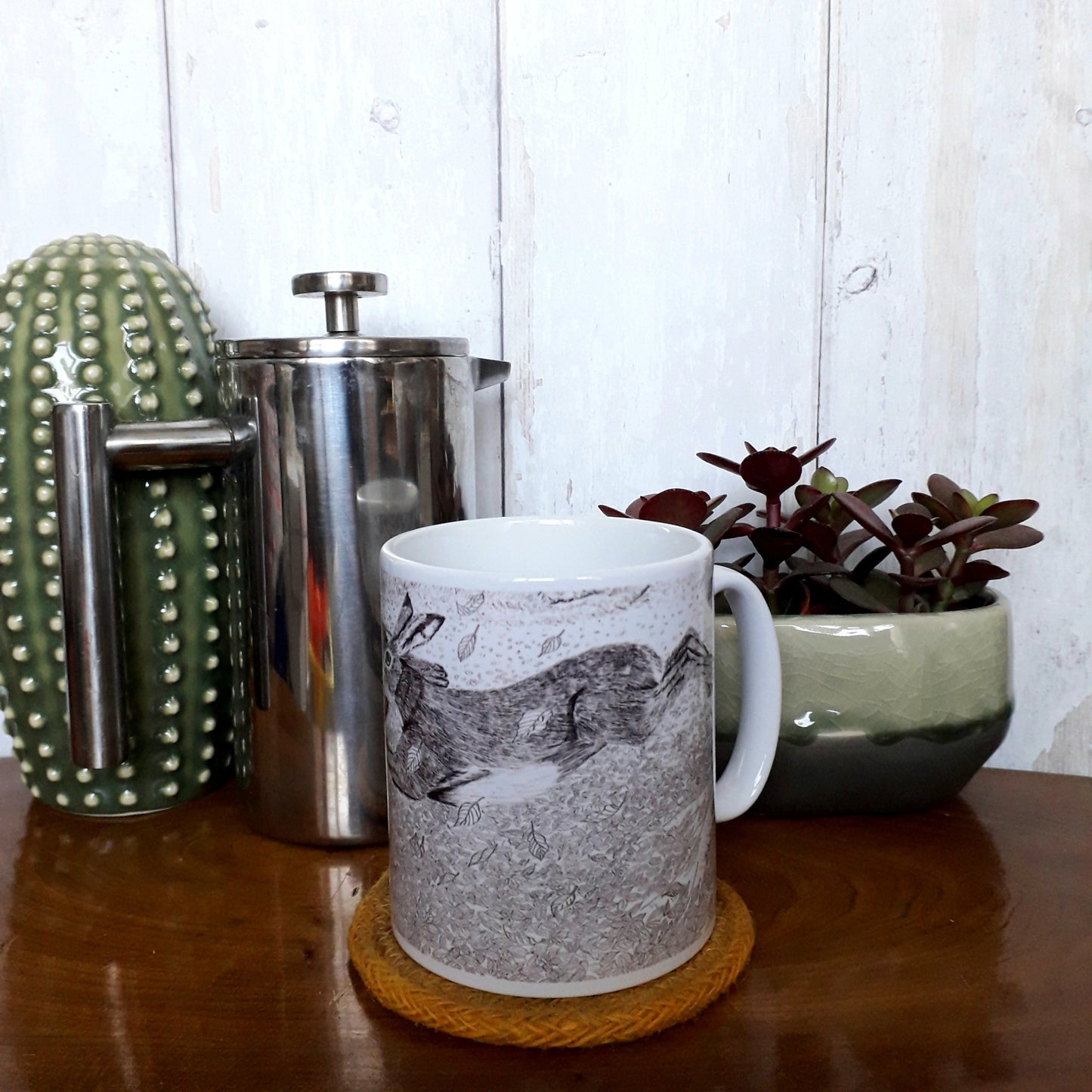 Running Hares Mug - At the Cherry Tree