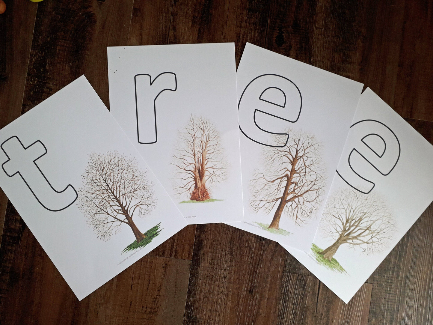 Winter Trees Montessori pack - PDF - At the Cherry Tree