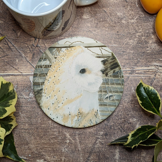 Bawn Owl Coaster - At the Cherry Tree