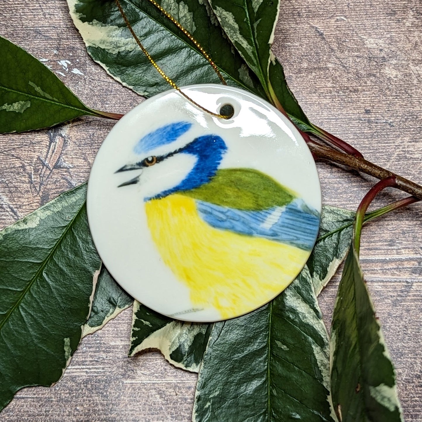 Blue Tit Decoration - At the Cherry Tree