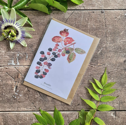 Bramble - Greetings Card - At the Cherry Tree