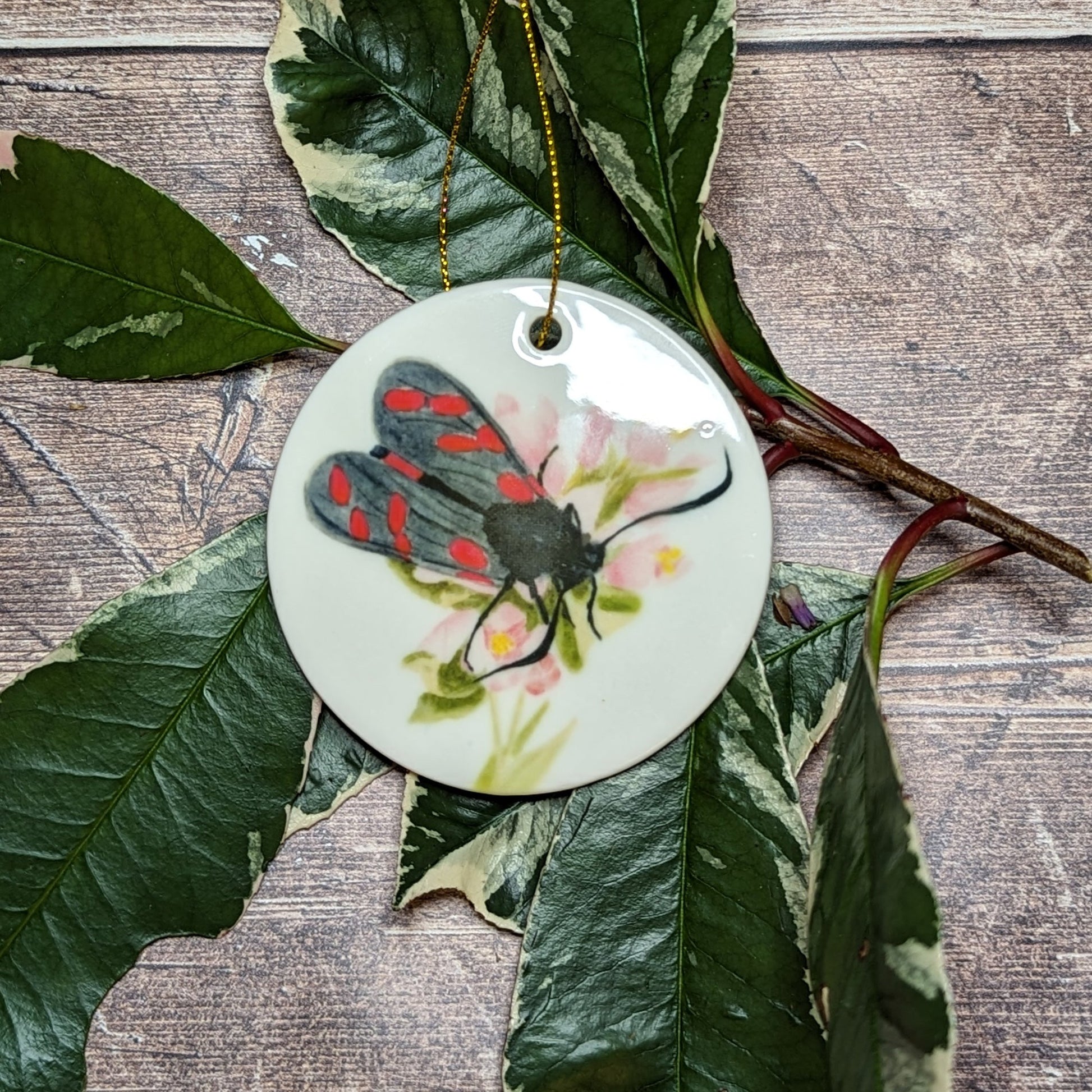 Burnet Moth Decoration - At the Cherry Tree