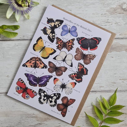 Butterflies of the British Isles - Greetings Card - At the Cherry Tree