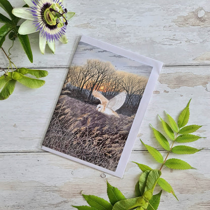 Evening Flight - Greetings Card - At the Cherry Tree