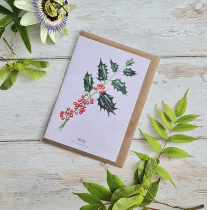 Holly - Greetings Card - At the Cherry Tree