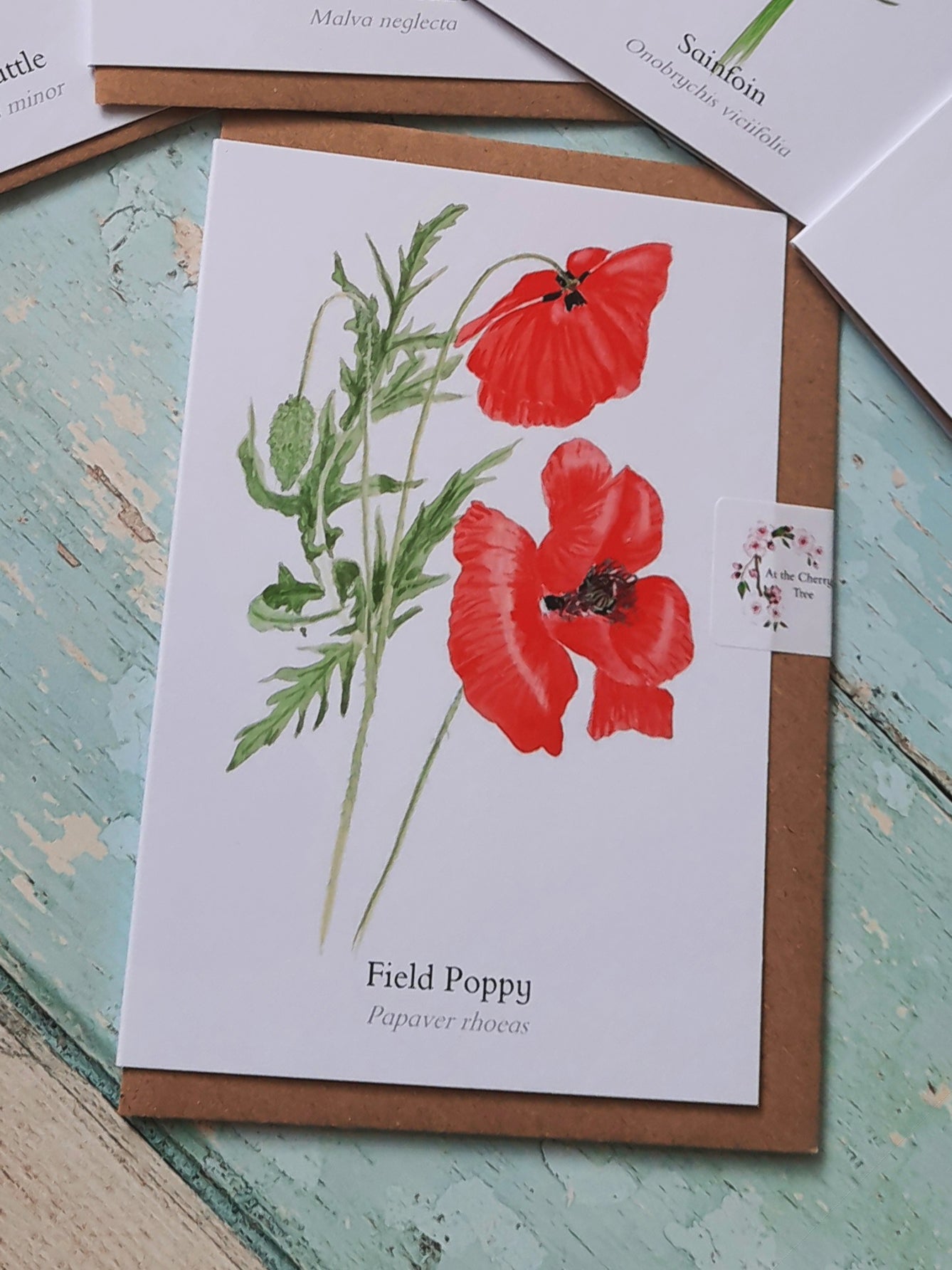 Poppy - Greetings Card - At the Cherry Tree