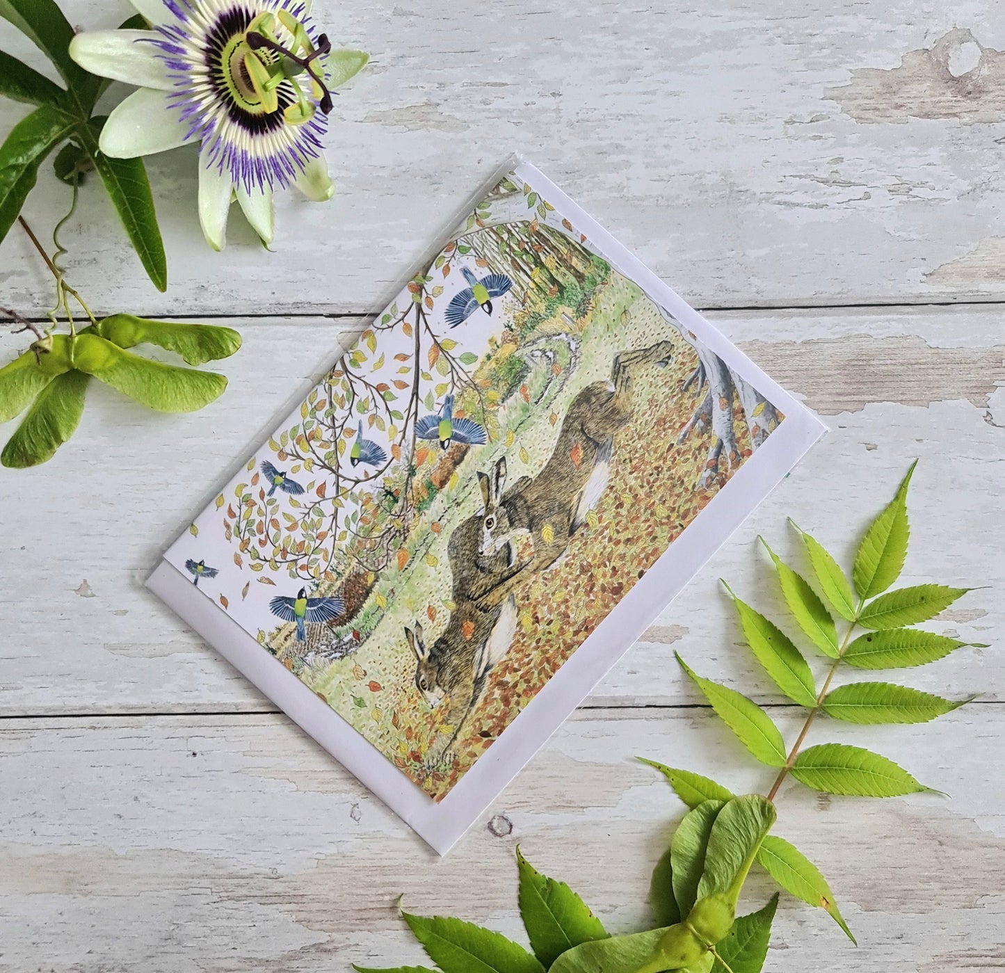 Running Free (Colour) - Greetings Card - At the Cherry Tree