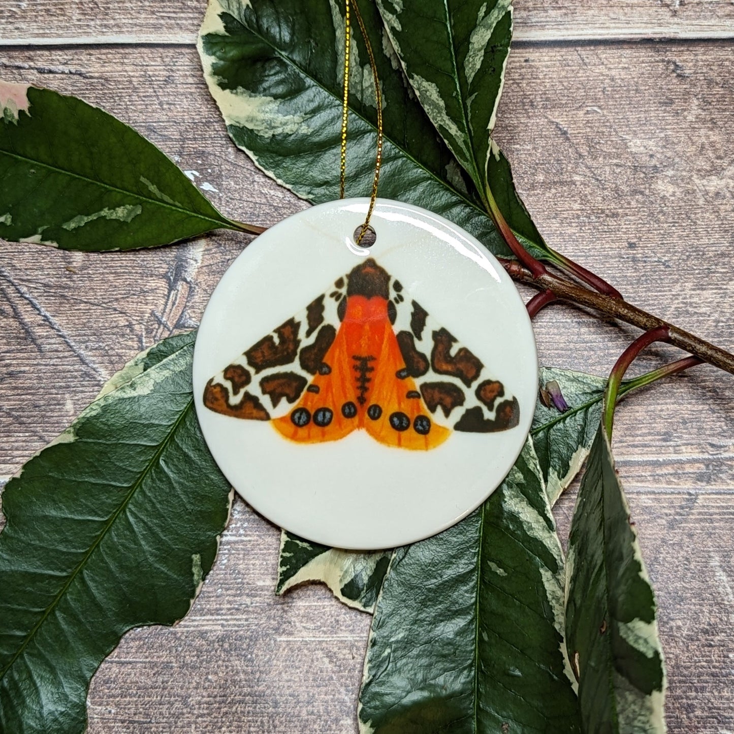 Tiger Moth Decoration - At the Cherry Tree