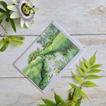 Waterlillies - Greetings Card - At the Cherry Tree