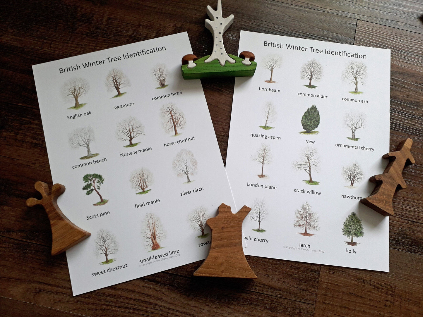 Winter Trees Montessori pack - PDF - At the Cherry Tree