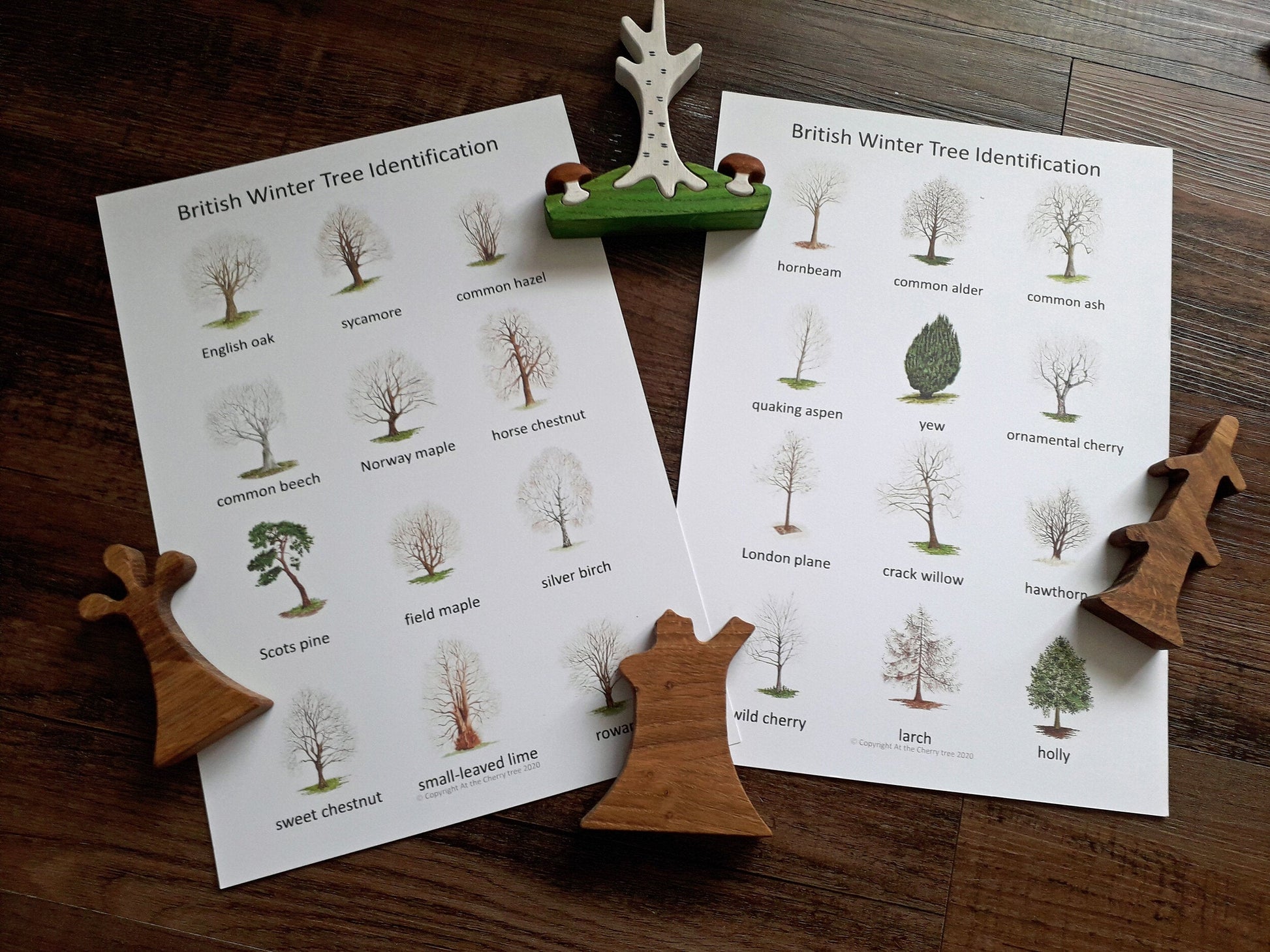 Winter Trees Montessori pack - PDF - At the Cherry Tree