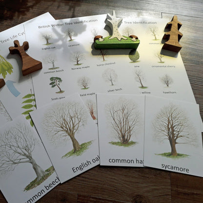 Winter Trees Montessori pack - PDF - At the Cherry Tree
